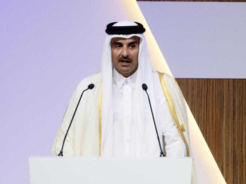 أمير قطر يشارك فى قمة القاهرة للسلام بشأن القضية الفلسطينية