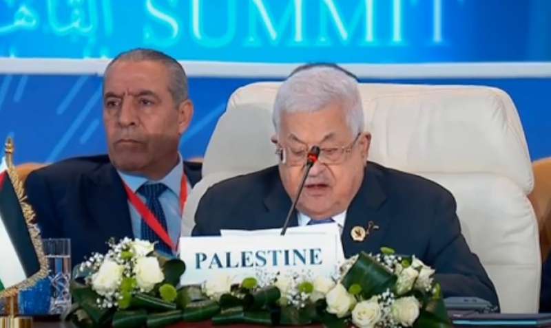 بالفيديو.. كلمة الرئيس الفلسطيني محمود عباس خلال قمة القاهرة للسلام