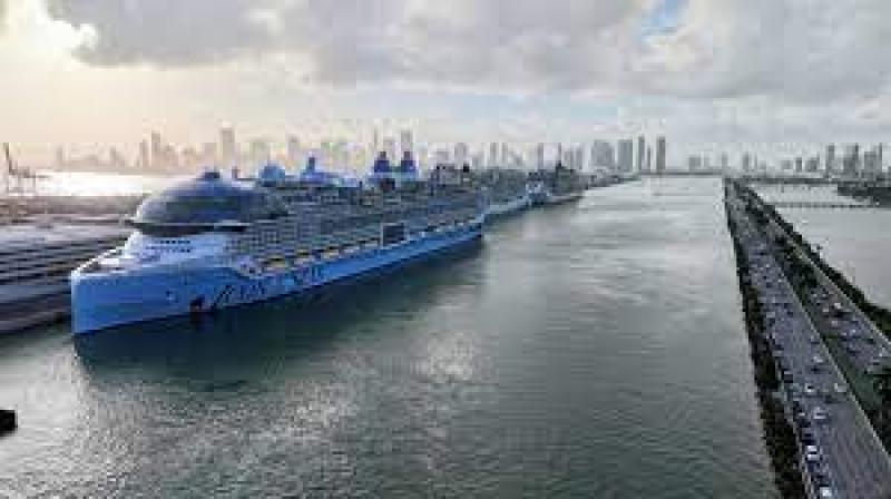 انطلاق أكبر سفينة سياحية في العالم تعمل بالغاز الطبيعي من ميامي