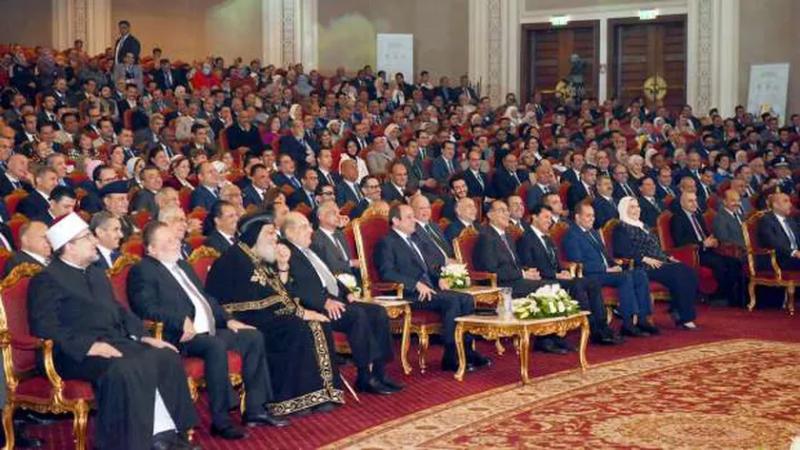 الرئيس السيسي خلال احتفالية قادرون باختلاف