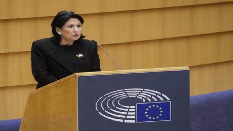 رئيسة جورجيا تستخدم حق النقض ضد قانون ”التأثير الأجنبي”