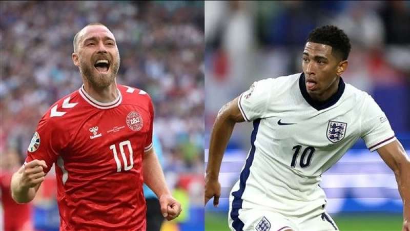 موعد مباراة الدنمارك وإنجلترا في يورو 2024 والتشكيل المتوقع للمنتخبين