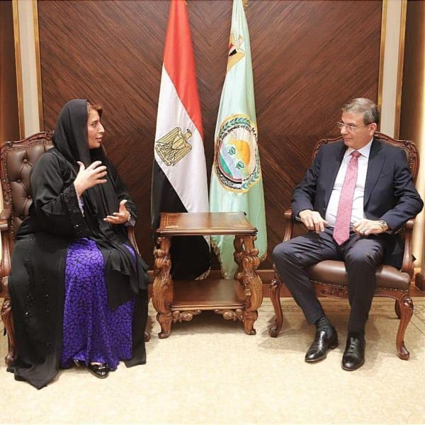 وزير الزراعة يبحث مع سفيرة الإمارات بالقاهرة تعزيز التعاون في مجال الاستثمار الزراعي بين البلدين الشقيقين