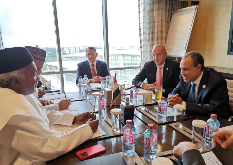 وزير الخارجية والهجرة يلتقى نظيرة النيجيرى على هامش الاجتماع التنسيقى السادس للاتحاد الأفريقي والتجمعات الاقتصادية الإقليمية