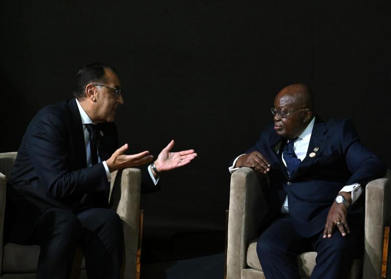 على هامش مشاركته في اجتماع منتصف العام التنسيقي للاتحاد الأفريقي بالعاصمة أكرا: رئيس الوزراء يلتقي رئيس جمهورية غانا