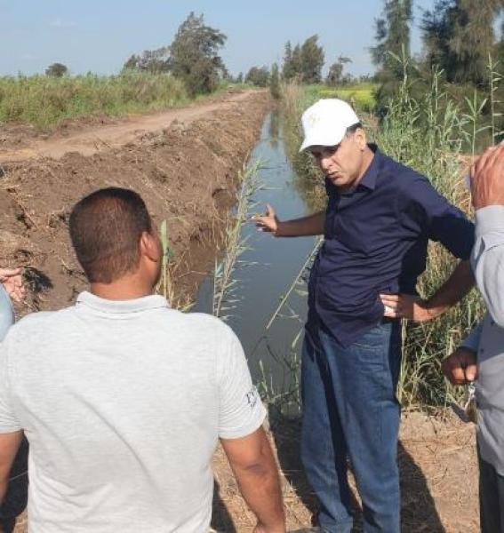 الزراعة: رئيس جهاز تحسين الاراضى يتابع في كفر الشيخ جهود تطهير المساقى والمراوي