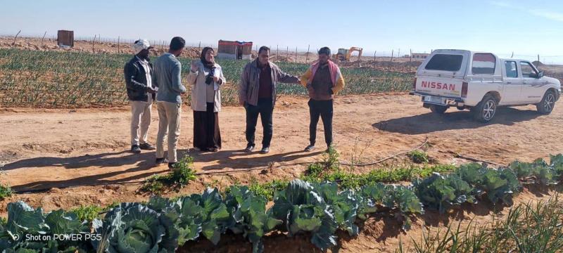 فرق بحثية من مركز بحوث الصحراء تقدم الدعم الفني والإرشادي للمزارعين في سيناء