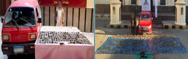 ضبط عدد من العناصر الإجرامية من القائمين على جلب المواد المخدرة وبحوزتهم كميات من المواد المخدرة