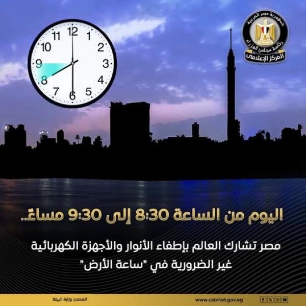 ”ساعة الأرض”.. مبادرة عالمية انطلقت بأستراليا عام 2007 وأصبحت الآن الأكبر بين 188 دولة وإقليمًا لتشجيع خفض استهلاك الطاقة