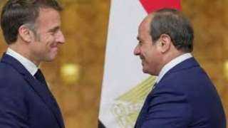الرئيس الفرنسي: أكدنا لمصر والأردن أهمية التوصل لحل سياسى للأوضاع فى قطاع غزة
