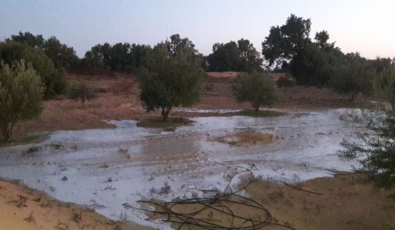 سيول محدودة تجري بأودية وسط سيناء بعد أمطار غزيرة دون تسجيل أضرار