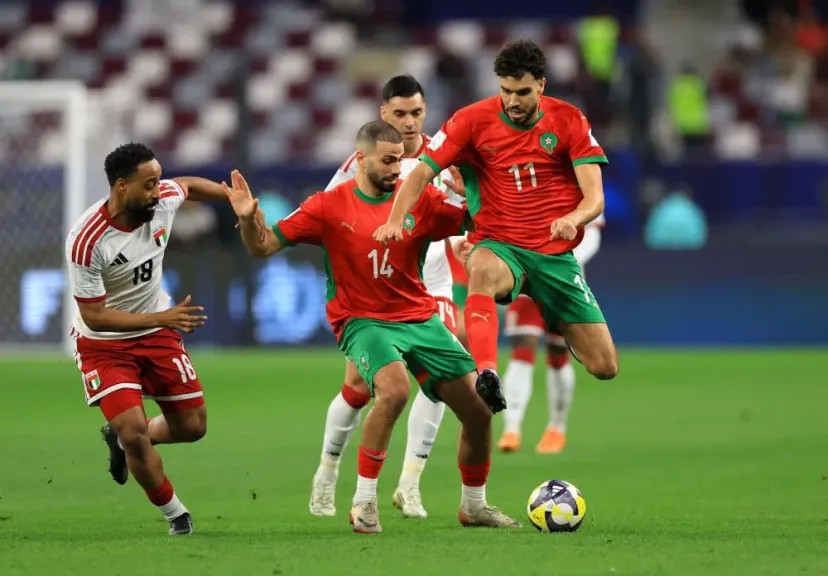 نتيجة مباراة المغرب ضد الإمارات