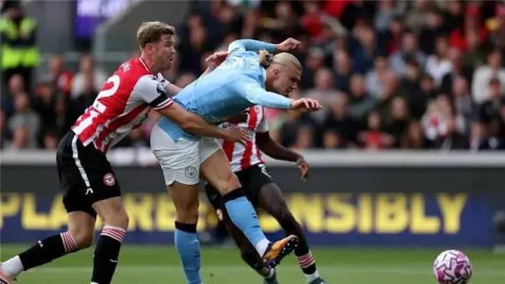 مباراة مانشستر سيتي ضد برينتفورد 